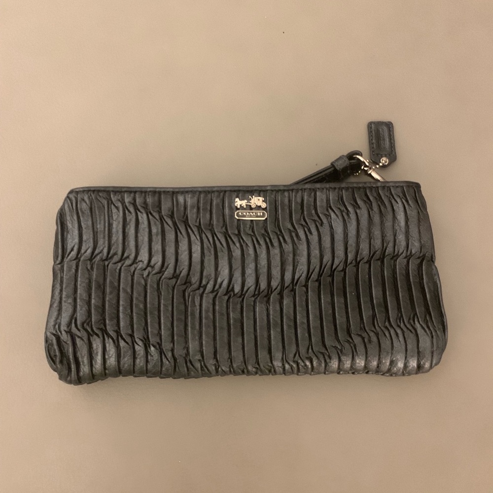 Coach Rouged Leather Clutch